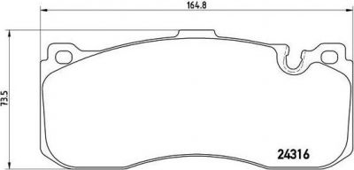 BREMBO Колодки тормозные 1 (E81, E87) 116d Kw 85 03/09 (34116786044, P06041)