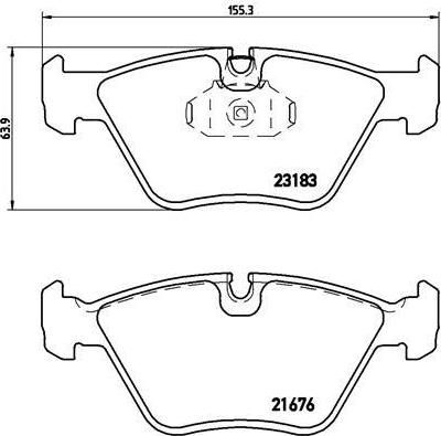 BREMBO Колодки тормозные 3 (E46) (34113404362, P06043)