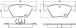 BREMBO Колодки тормозные дисковые 5 (F10) (34116856591, P06060)