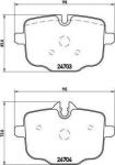 BREMBO Колодки тормозные 5 (F10) (34212284389, P06061)