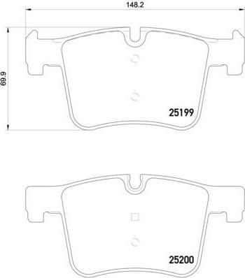 BREMBO Колодки торм.пер. (P06075)