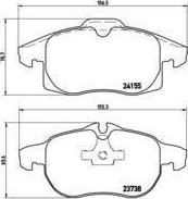 BREMBO Колодки передние OPEL Vectra C (1605095, P10011)