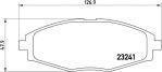 BREMBO Комплект тормозных колодок CHEVROLET MATIZ 0.8 Kw 38 03/05 - > F (96316582, P15006)