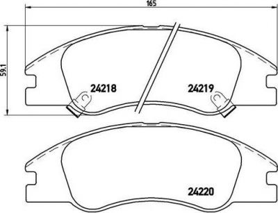 BREMBO Колодки передние KIA Cerato (581012FA10, P30042)