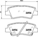 BREMBO Колодки тормозные KIA Soul 09- (583023KA31, P30047)