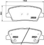 BREMBO Колодки тормозные дисковые Hyundai SANTA FЙ II (CM) 2.0 CRDi (P30063)