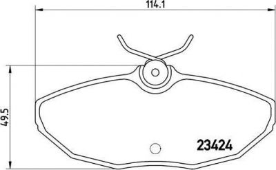 BREMBO Комплект тормозных колодок JAGUAR S-TYPE (CCX) 2.5 V6 Kw 147 04/02 - > R (C2C20585, P36013)