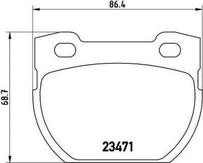 BREMBO Колодки тормозные зад. LR Defender 90-> (SFP000280, P44007)