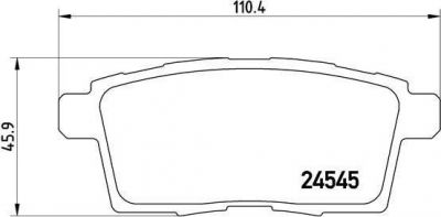 BREMBO Колодки тормозные Re Mazda CX-7/ 9 (L2Y62649Z, P49041)