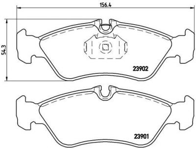 BREMBO Колодки тормозные MB Sprinter//VW LT 28-35 II/28-46 II 95- (0024204020, P50082)