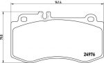 BREMBO Колодки тормозные MERCEDES-BENZ E-Class (W212) (0054207720, P50087)
