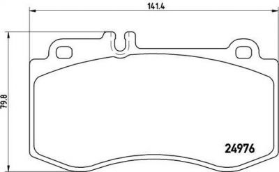 BREMBO Колодки тормозные MERCEDES-BENZ E-Class (W212) (0054207720, P50087)