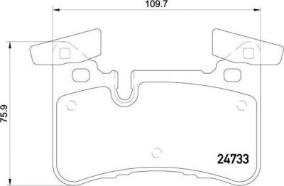 BREMBO P50110_колодки дисковые задние! MB C218/C219/W204/W211/W212 06> (P50110)