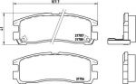 BREMBO Комплект тормозных колодок CHRYSLER CIRRUS 2.0 Kw 104 09/00 - 04/07 R (572186, P54012)