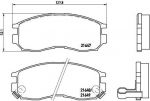 BREMBO Комплект тормозных колодок CHRYSLER SEBRING Coupe 2.5 LE Kw 120 05/95 - 09/00 F (572381, P54014)