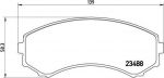 BREMBO Тормозные колодки MAZDA E-SERIE Box (SR2) 2200 D 4WD Kw 47 03/91 - 05/03 F (GDB3246, P54029)