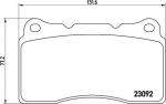 BREMBO Колодки тормозные MITSUBISHI LANCER Saloon (CS_A) 2.0 4x4 Kw 213 08/05 (30646135, P54040)
