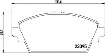 BREMBO Колодки передние 17.2mm NISSAN Pri/Alm (410604U125, P56044)