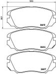 BREMBO Колодки тормозные Fr Opel Insignia 07.08-> (1605624, P59054)