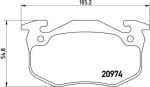 BREMBO Комплект тормозных колодок CITRO (571335, P61032)