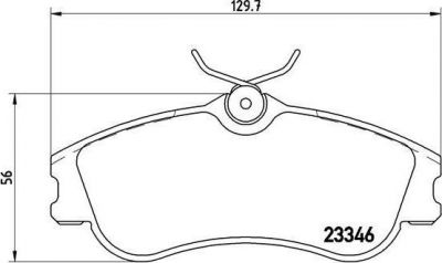 BREMBO Комплект тормозных колодок CITRO (425154, P61069)