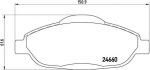 BREMBO Колодки тормозные дисковые передние PEUGEOT 308 2007-2011 (425426, P61101)