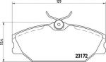 BREMBO Тормозные колодки RENAULT CLIO II (BB0/1/2_, CB0/1/2_) 2.0 16V Sport Kw 132 01/04 - > F (573008, P68027)
