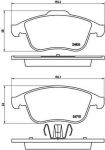 BREMBO К-т торм. колодок Fr Renault 09-> (P68047)