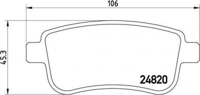 BREMBO Колодки тормозные GRAND SC (440604694R, P68054)