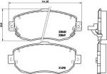 BREMBO Колодки тормозные LEXUS GS (JZS147) 300 Kw 156 03/93 - 08/97 (0446514080, P83037)