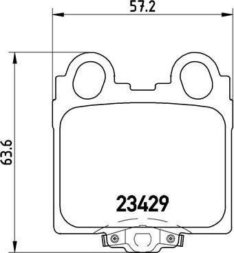 BREMBO Колодки задние LEXUS GS/IS/SC -05 (446630120, P83045)