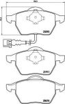 BREMBO Тормозные колодки AUDI A3 (8L1) 1.8 quattro Kw 92 08/98 - > F (571984, P85045)