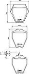 BREMBO Колодки тормозные AUDI A4 (8D2, B5) S4 quattro Kw 195 09/97 - 11/00 F (3D0698151B, P85067)