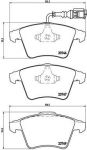 BREMBO Колодки торм.пер. VAG Multivan/Transporter/Touareg 04/03-> 7H0698151/7L6698151B (7H0698151, P85081)