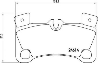 BREMBO Колодки тормозные AUDI Q7 (4L) 3.0 TDI Kw 171 03/06 (95535293962, P85103)