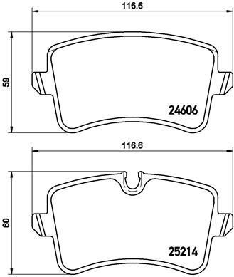 BREMBO Колодки тормозные дисковые Audi A6 (4G2, C7) 2.0 TDI (4G0698451, P85118)