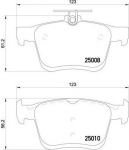 BREMBO P85125 колодки дисковые задние! Audi A3, VW Golf VII 1.2TSI-1.8TFSI/2.0TDI 12> (P85125)