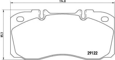 BREMBO Колодки тормозные Fr Iveco DAILY (1906416, PA6025)