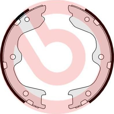 BREMBO Колодки тормозные комплект, стояночная тормозная система (S 56 544)