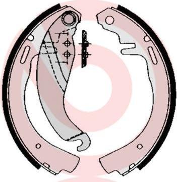 Brembo S 59 506 комплект тормозных колодок на OPEL KADETT D (31_-34_, 41_-44_)