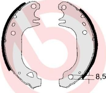 Brembo S 68 517 комплект тормозных колодок на RENAULT SUPER 5 (B/C40_)