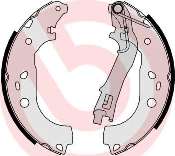 BREMBO Колодки тормозные барабанные Citroen NEMO универсал 1.3 HDi 75 (4241N8, S23533)