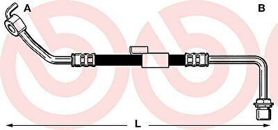 Brembo T 24 010 тормозной шланг на FORD TRANSIT c бортовой платформой/ходовая часть (E_ _)