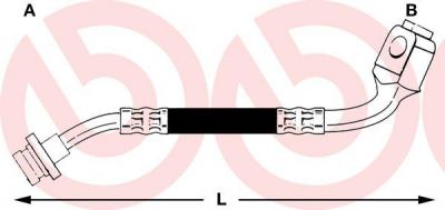 Brembo T 24 043 тормозной шланг на NISSAN PICK UP II (D21)