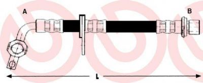 Brembo T 83 095 тормозной шланг на TOYOTA LAND CRUISER 100 (FZJ1_, UZJ1_)