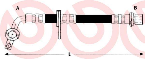 Brembo T 83 130 тормозной шланг на TOYOTA LAND CRUISER 100 (FZJ1_, UZJ1_)