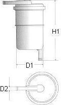 Champion L102/606 топливный фильтр на NISSAN CHERRY II купе (N10)