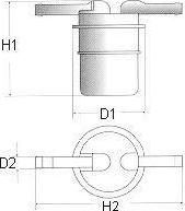 Champion L107/606 топливный фильтр на HONDA CIVIC VII седан (ES)