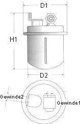 Champion L229/606 топливный фильтр на HONDA PRELUDE IV (BB)