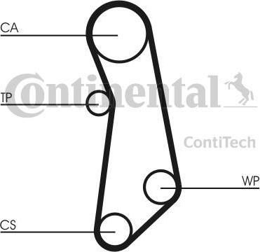 CONTITECH Комплект ремня ГРМ ALFA ROMEO/FIAT/LANCIA 1.2/1.4 (с помпой) (CT1115WP1)